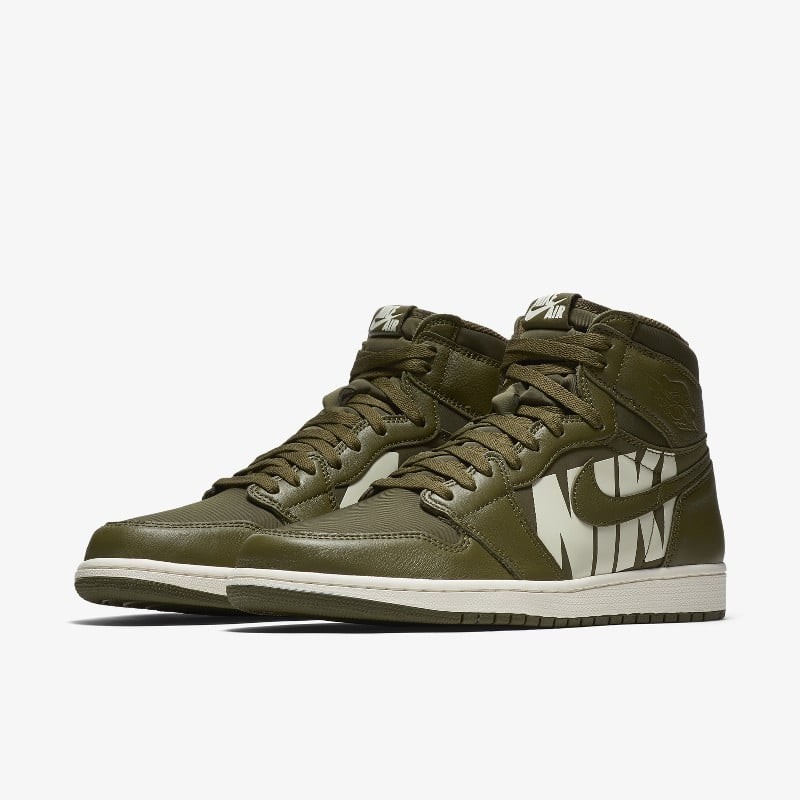 Aj 1 olive canvas on sale